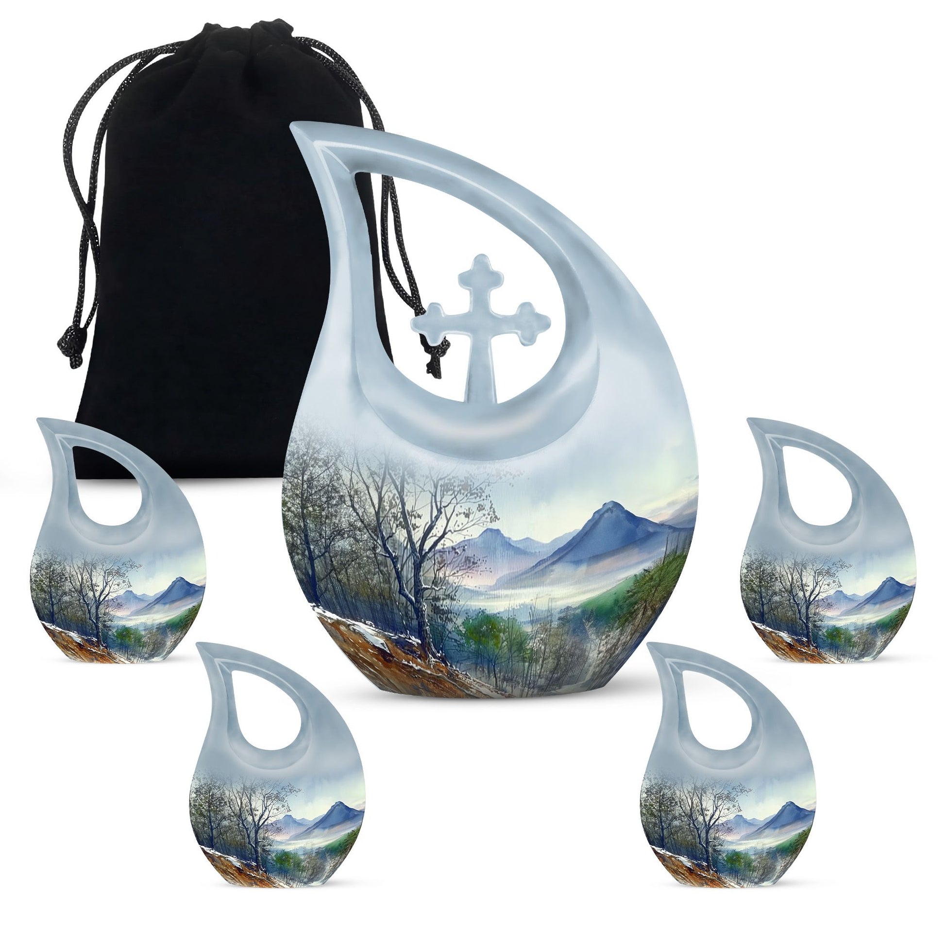 Mountains Urns For Ashes - Human Ashes Keepsake
