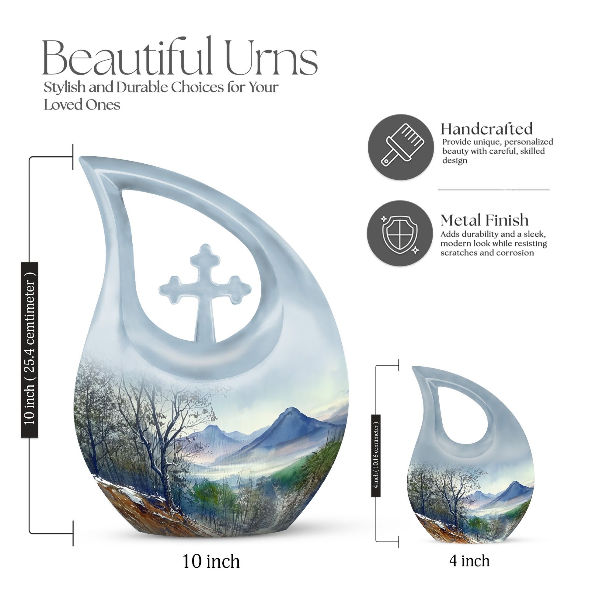 Mountains Urns For Ashes - Human Ashes Keepsake