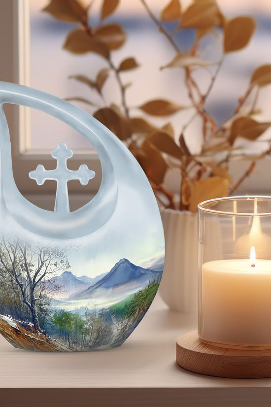Mountains Urns For Ashes - Human Ashes Keepsake