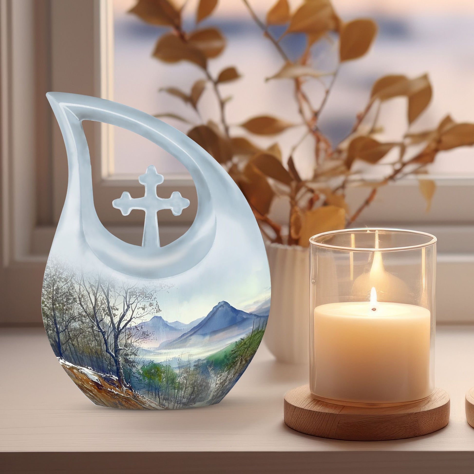 Mountains Urns For Ashes - Human Ashes Keepsake