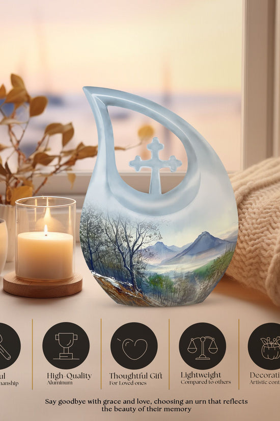 Mountains Urns For Ashes - Human Ashes Keepsake