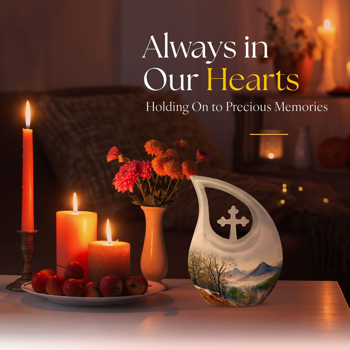 Mountains Urns For Ashes - Human Ashes Keepsake