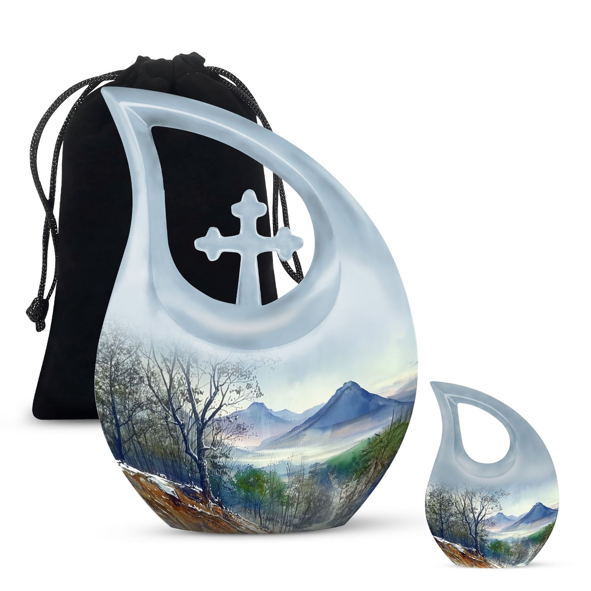 Mountains Urns For Ashes - Human Ashes Keepsake