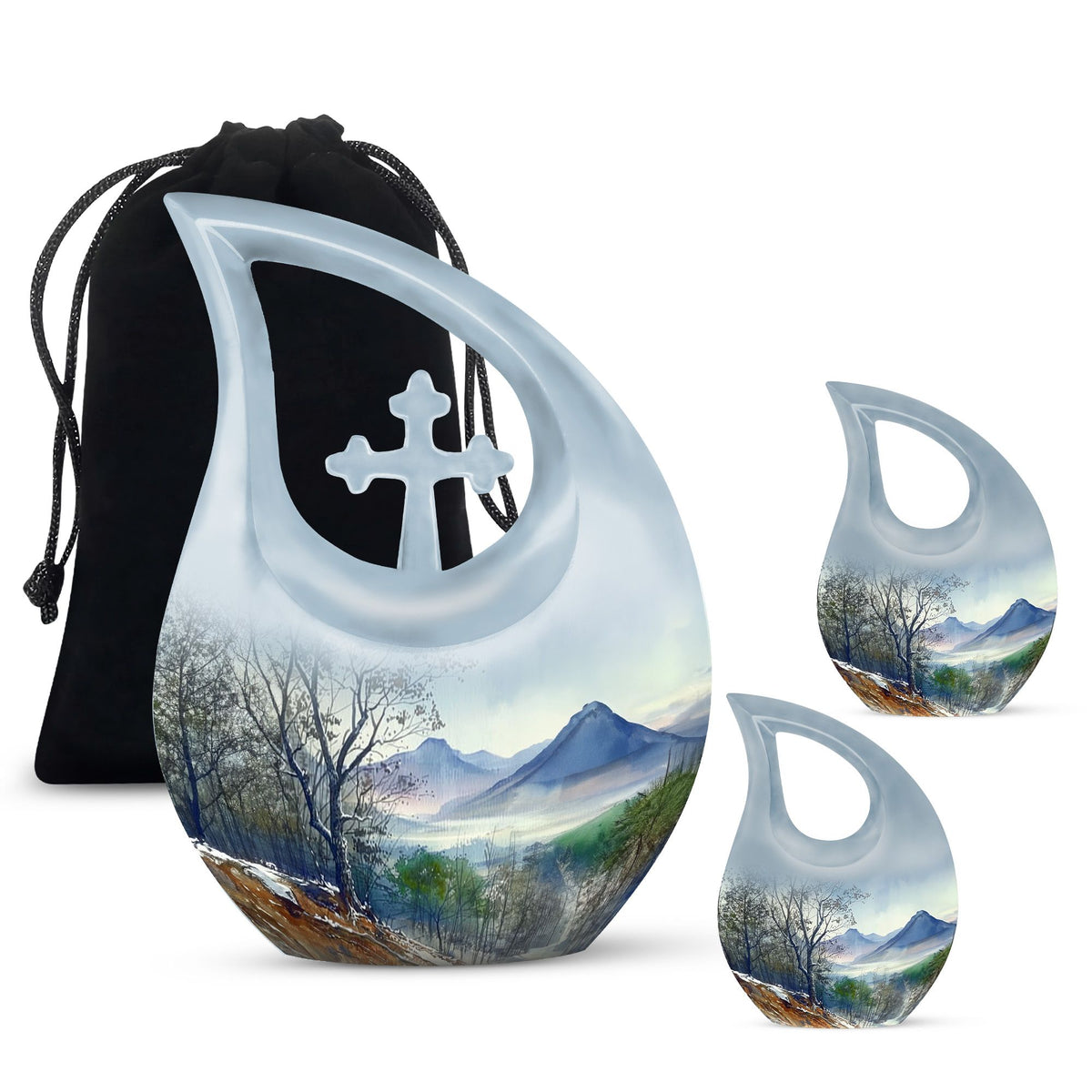 Mountains Urns For Ashes - Human Ashes Keepsake
