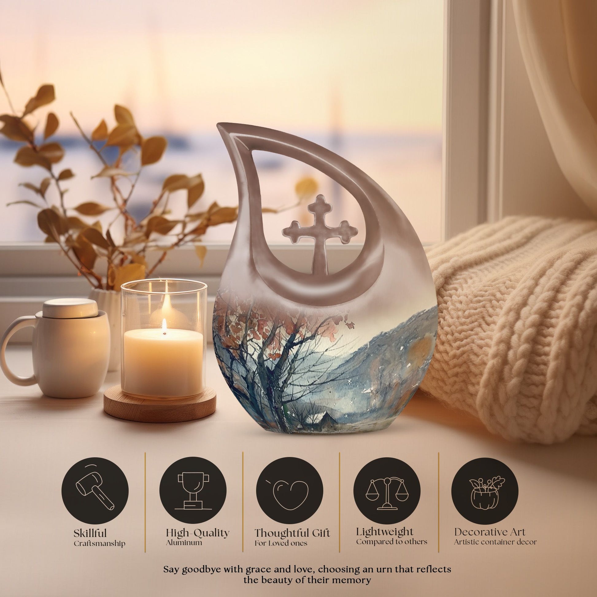 Mountains Urns For Ashes - Ash Keepsakes For Human Ashes