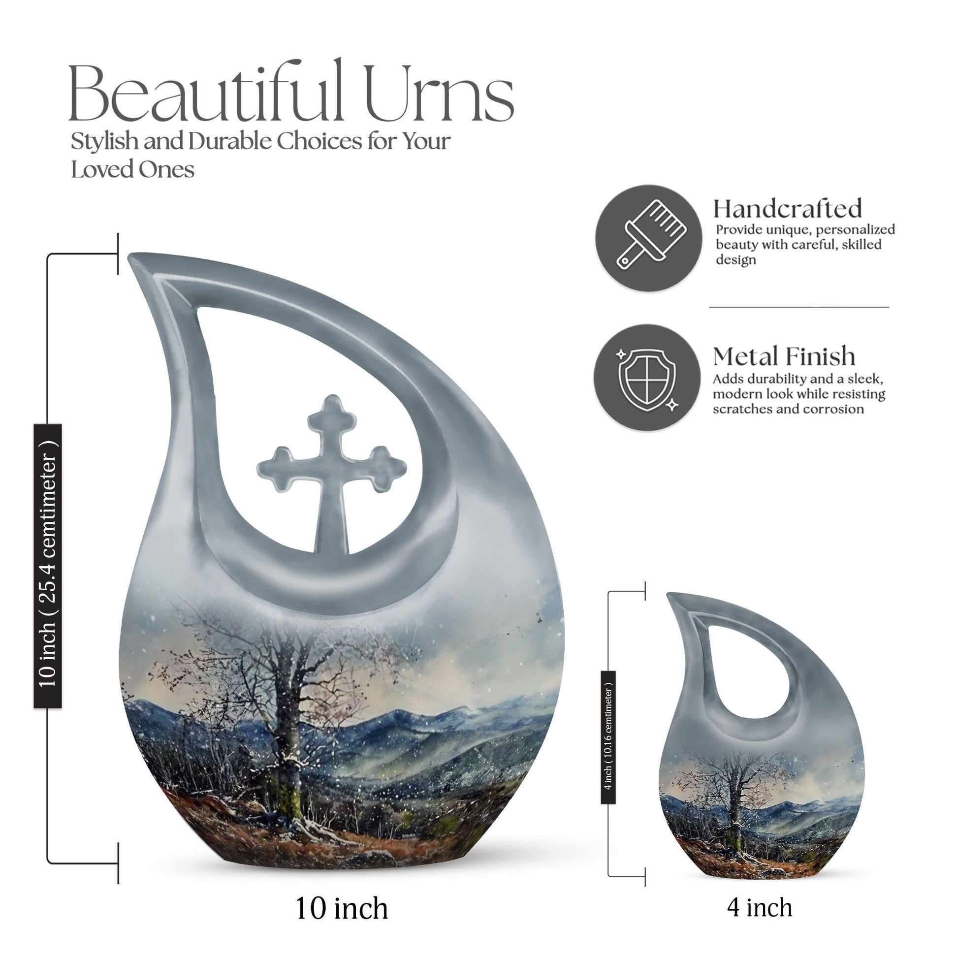 Mountains Urns For Ashes - Memorial Ashes Keepsake