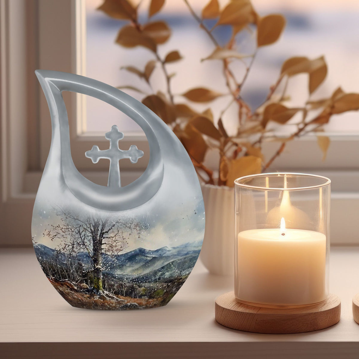 Mountains Urns For Ashes - Memorial Ashes Keepsake