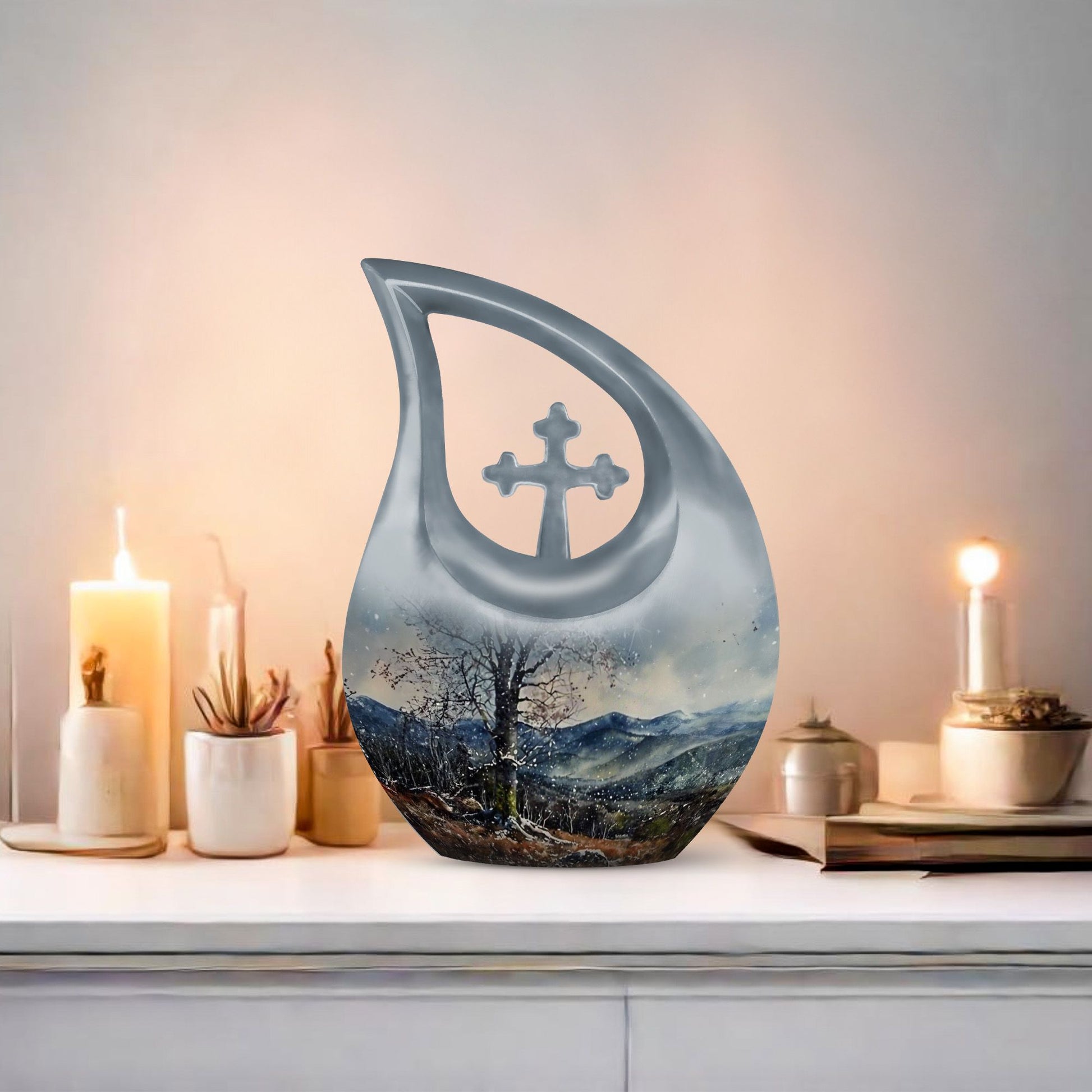 Mountains Urns For Ashes - Memorial Ashes Keepsake