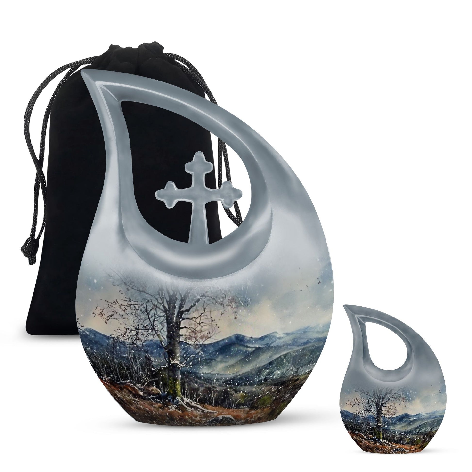 Mountains Urns For Ashes - Memorial Ashes Keepsake