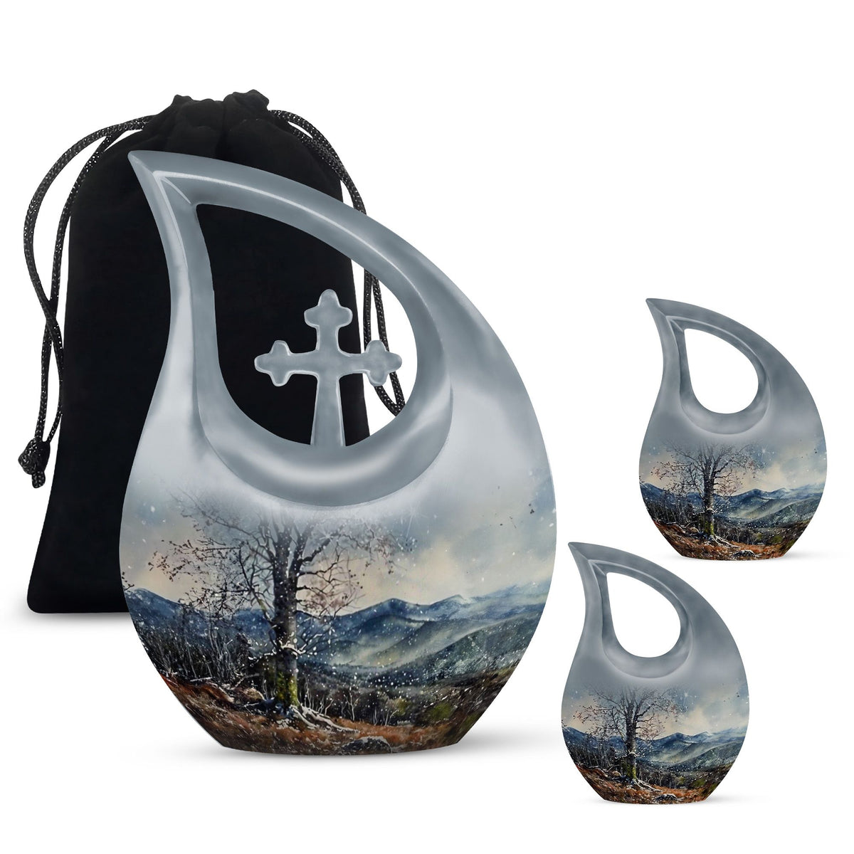 Mountains Urns For Ashes - Memorial Ashes Keepsake