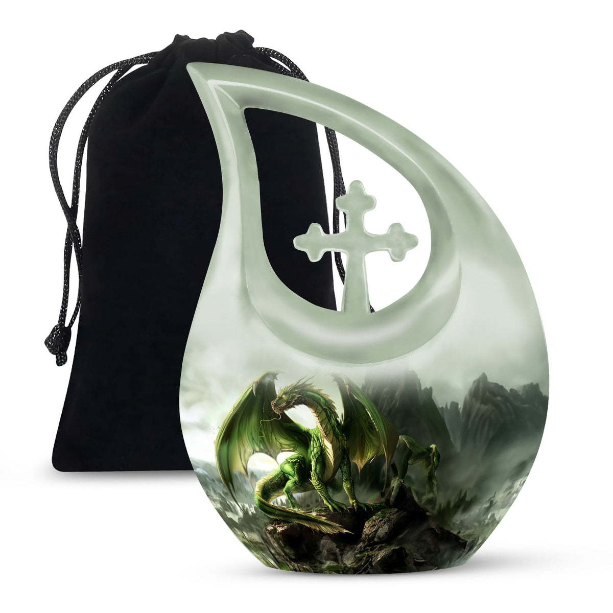 Golden Dragon Cremation Urn - Premium Memorial Urn For Adult Ashes
