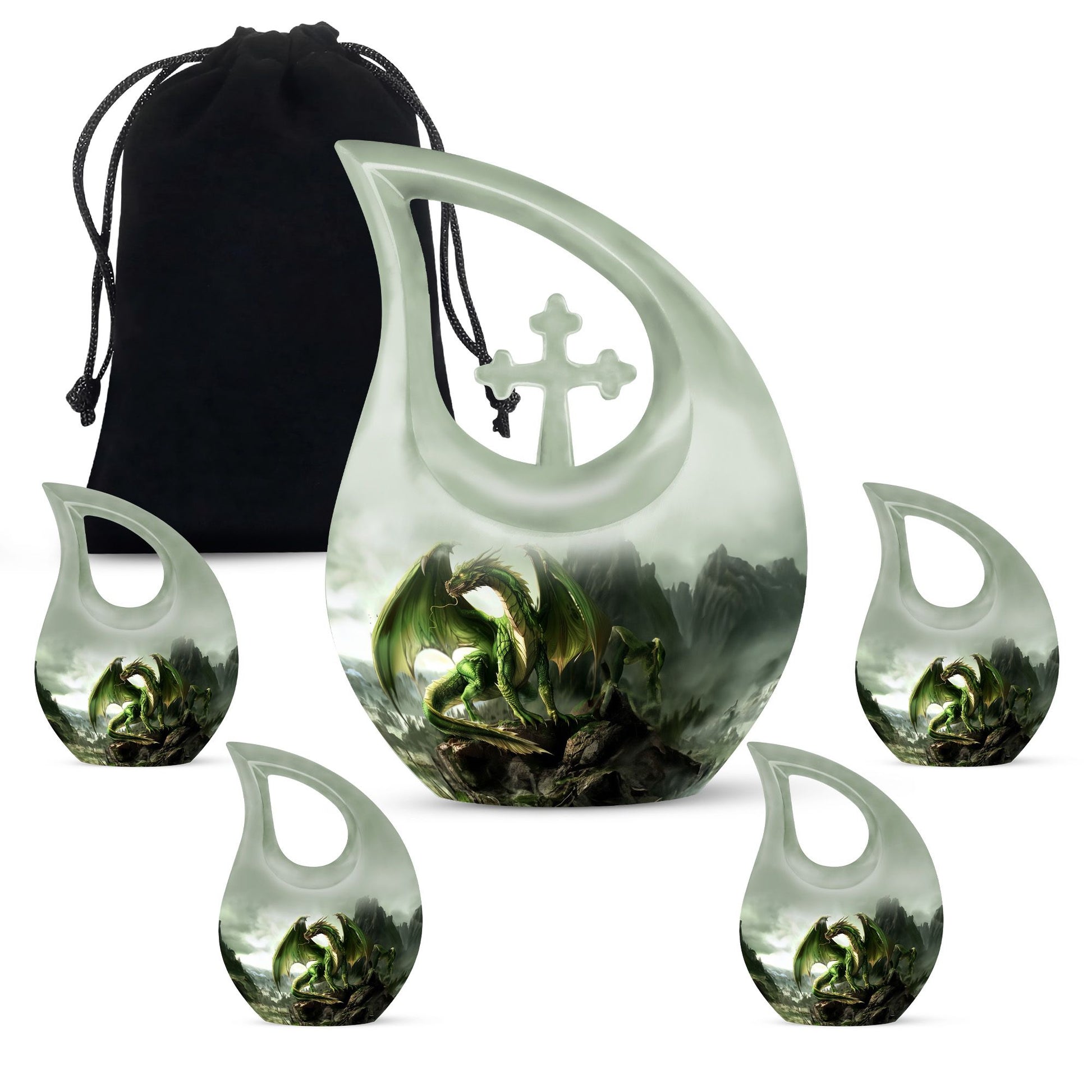 Dragon Urns For Ashes - Memorial Keepsake