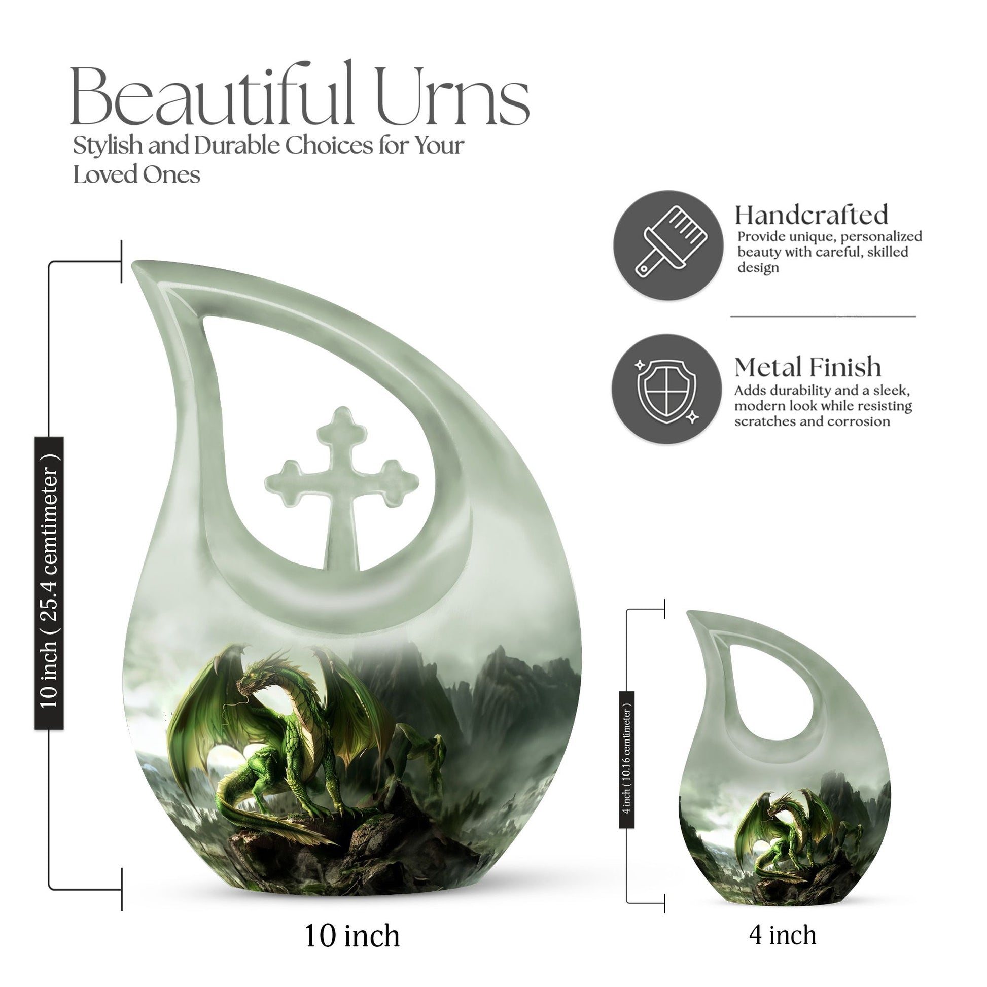 Dragon Urns For Ashes - Memorial Keepsake