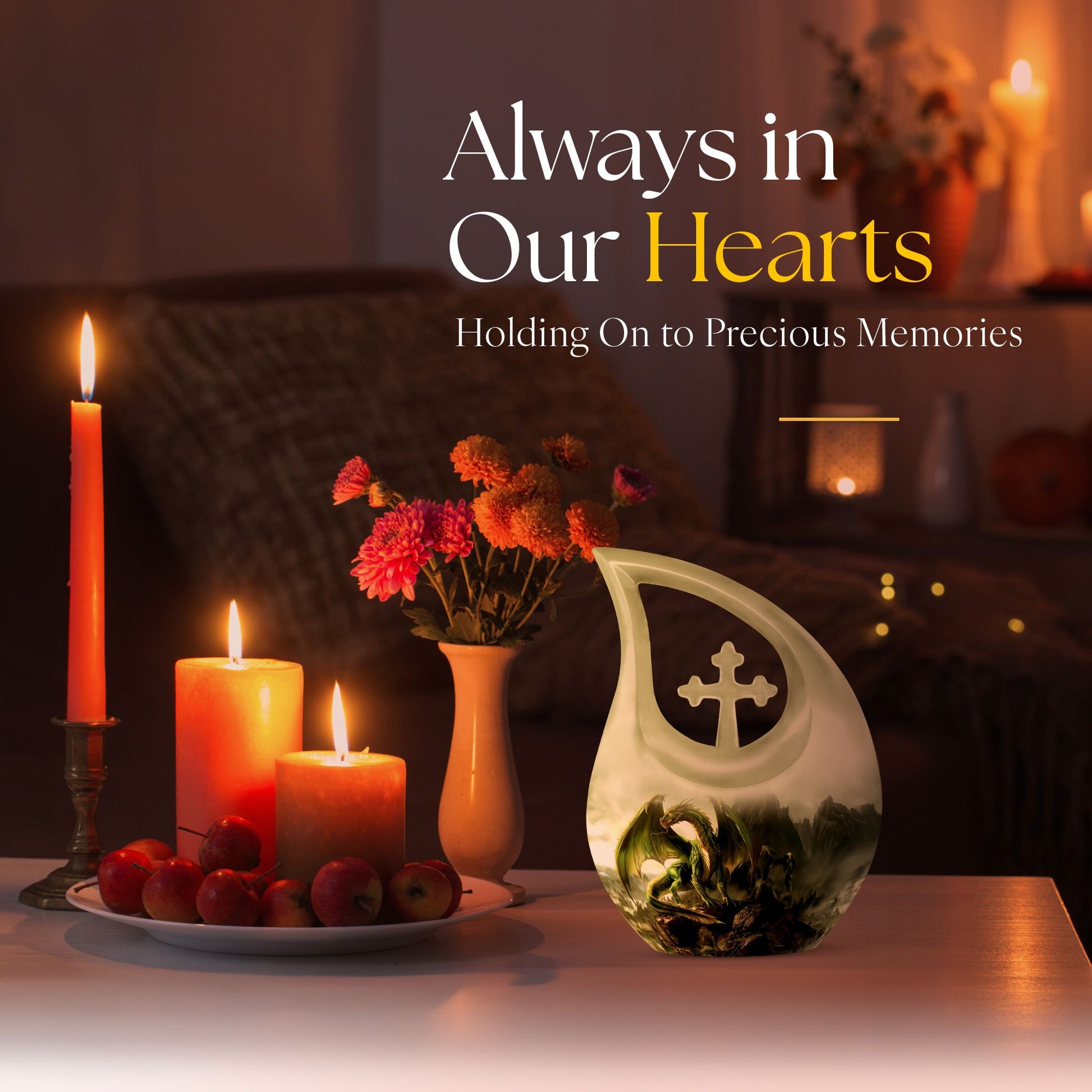 Dragon Urns For Ashes - Memorial Keepsake