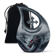 Dragon Funeral Urn For Human Ashes - Large Aluminium Urn For Adult Ashes