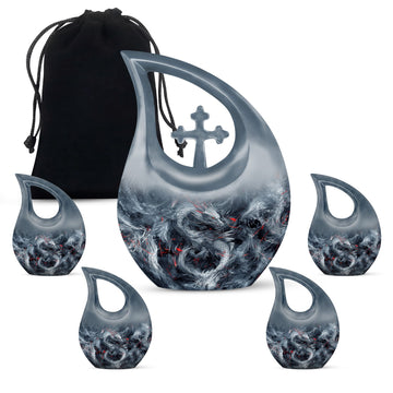 Large Urn With 4 Keepsake