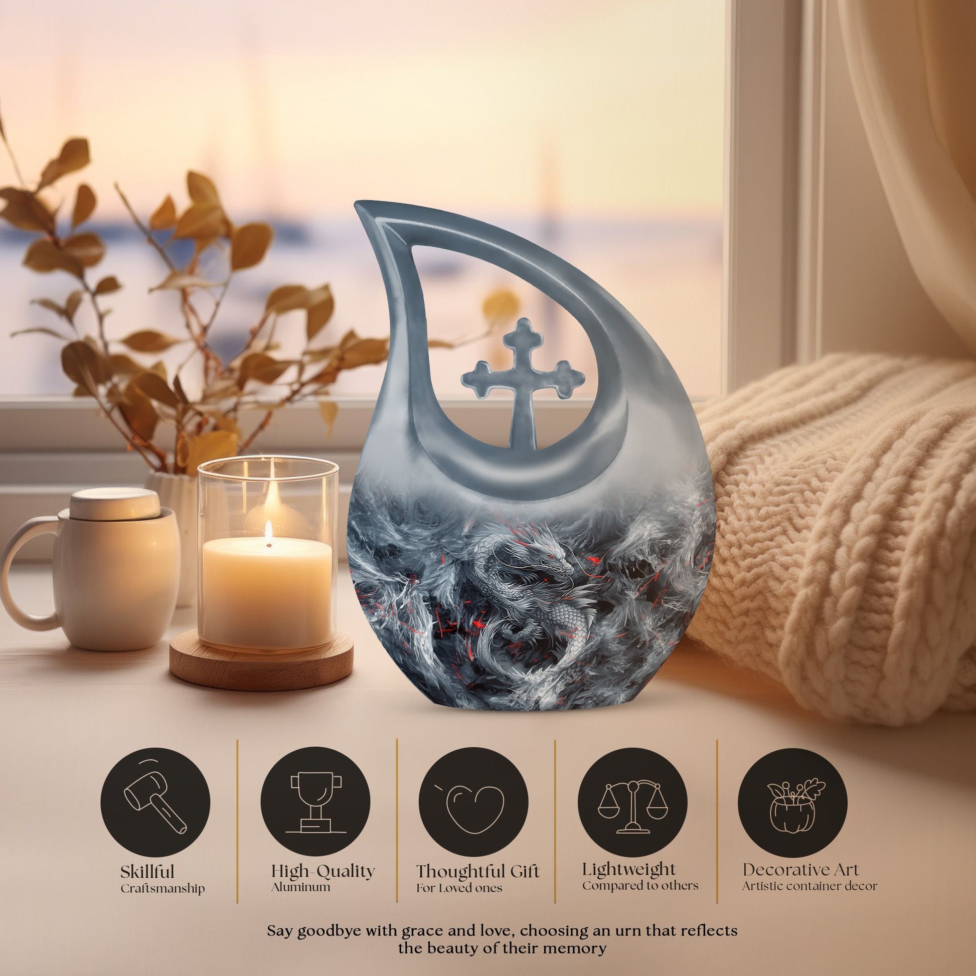 Dragon Urns For Ashes - Urn For Ashes Keepsake