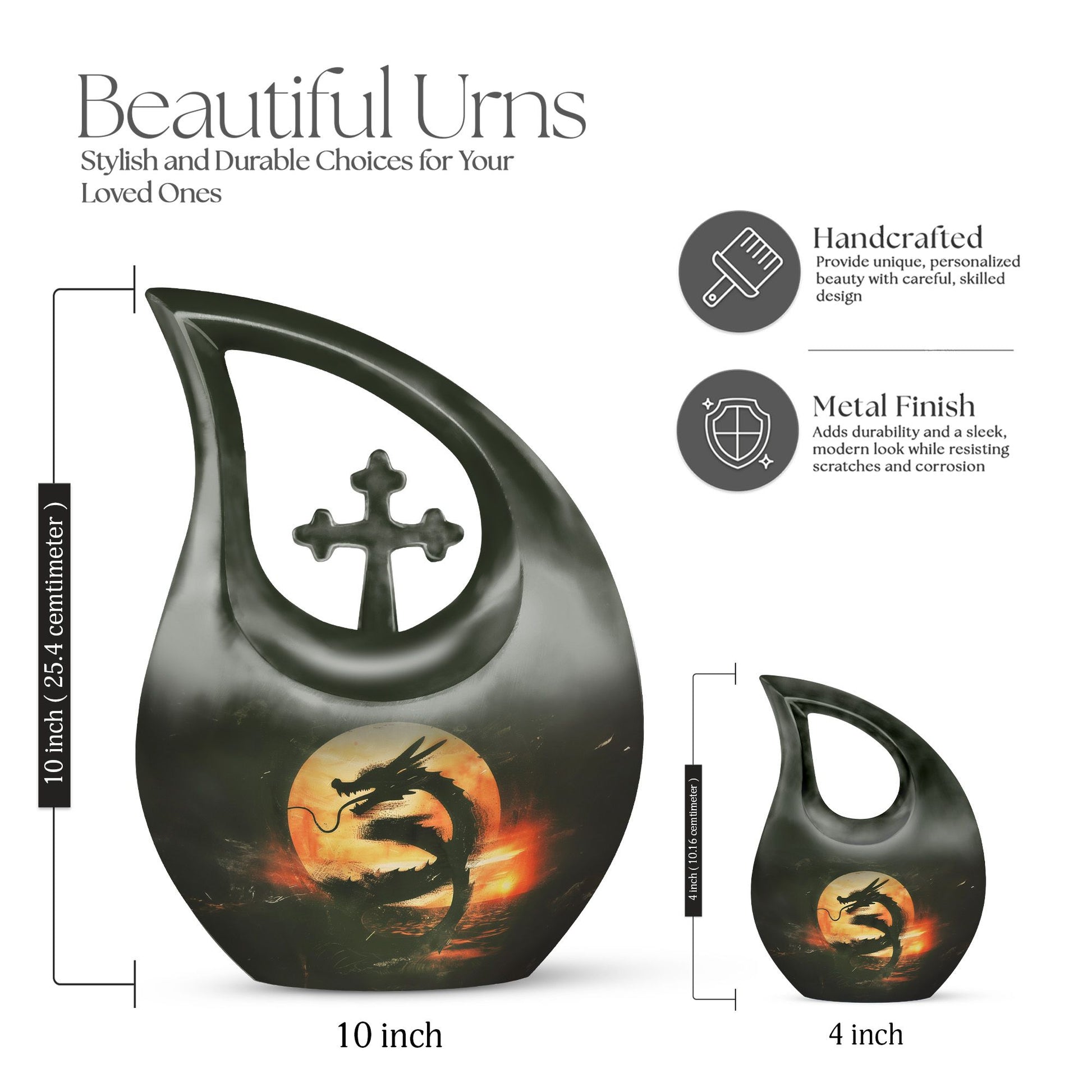 Dragon Urns For Ashes - Keepsake Urn For Human Ashes