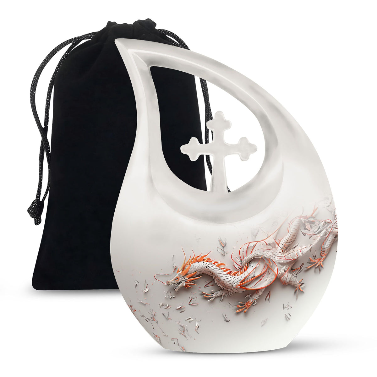 Dragon Cosmic Memorial Urn For Ashes - Galaxy Theme Burial Urn