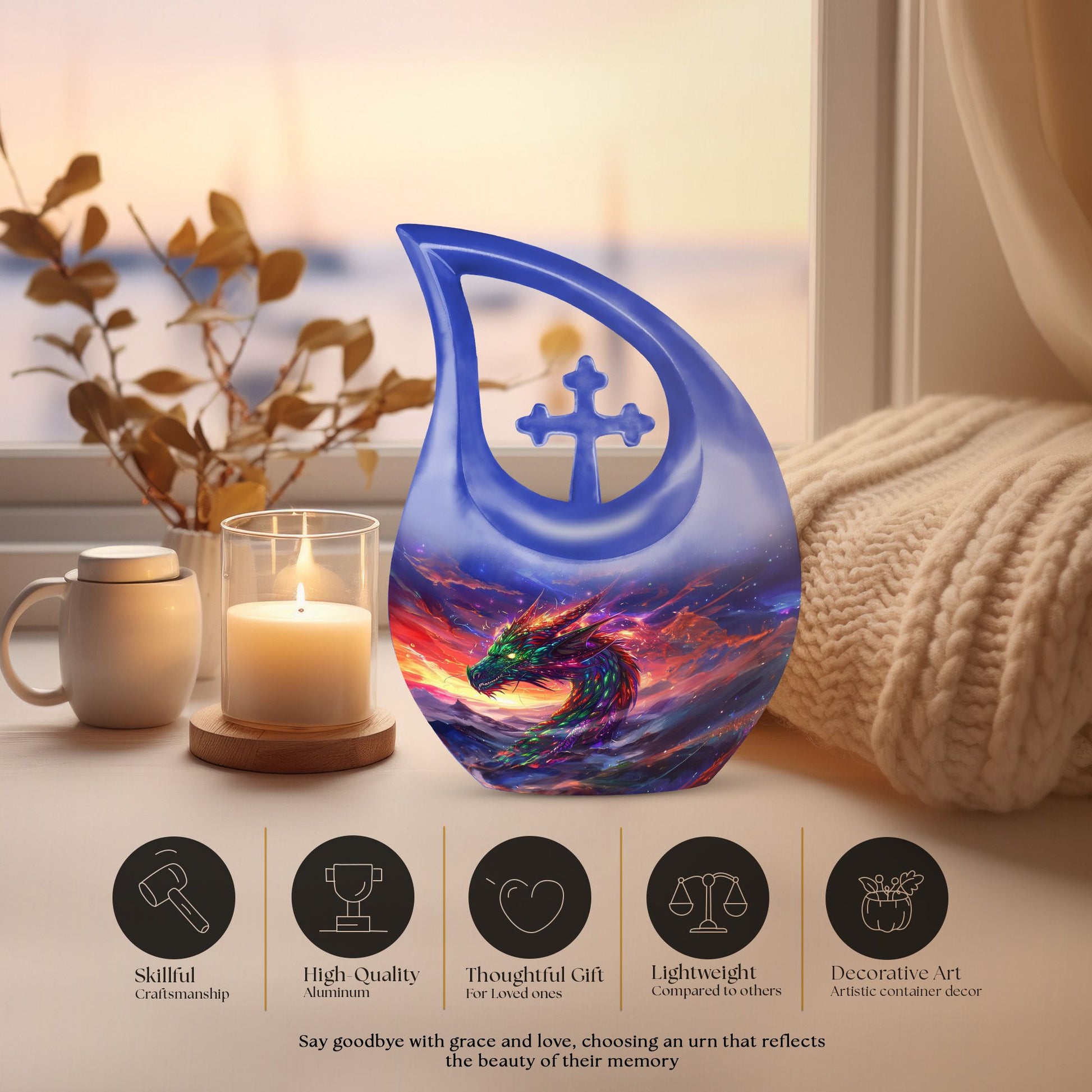 Dragon Urns For Ashes - Urn For Human Ashes Keepsake