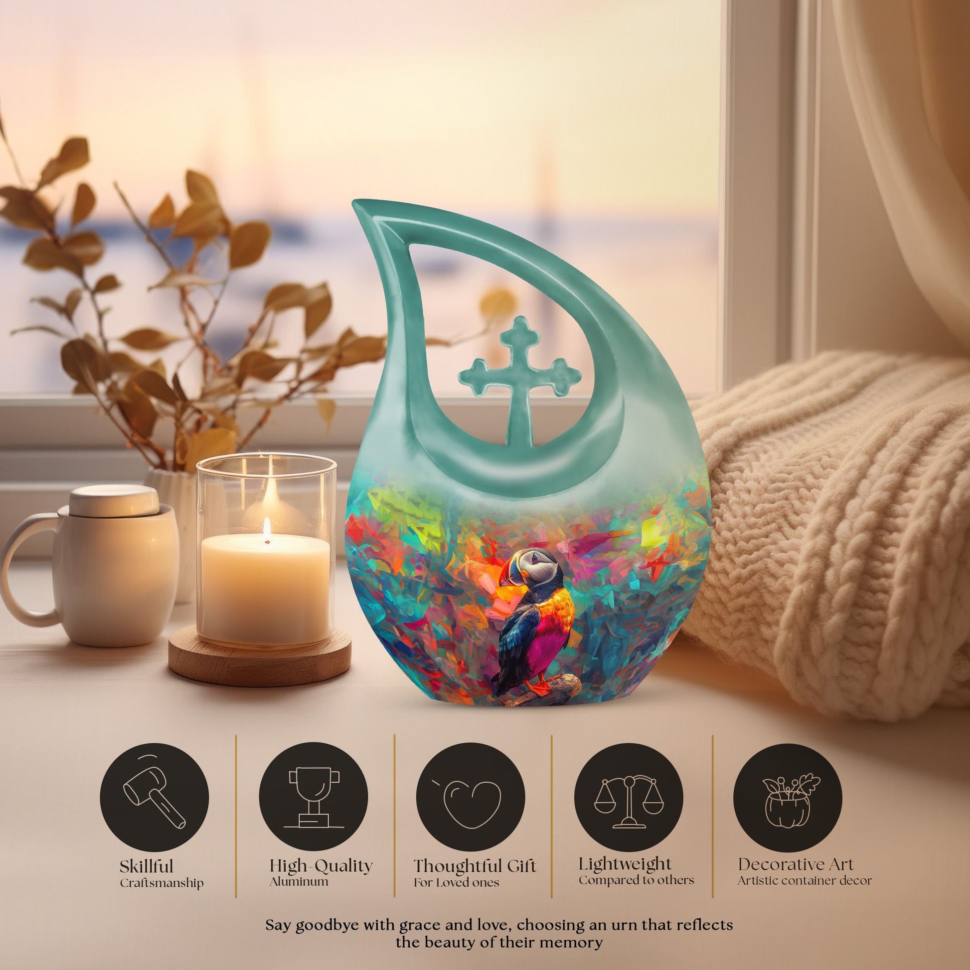 Puffin Bird Urns For Ashes - Urn Keepsakes For Human Ashes