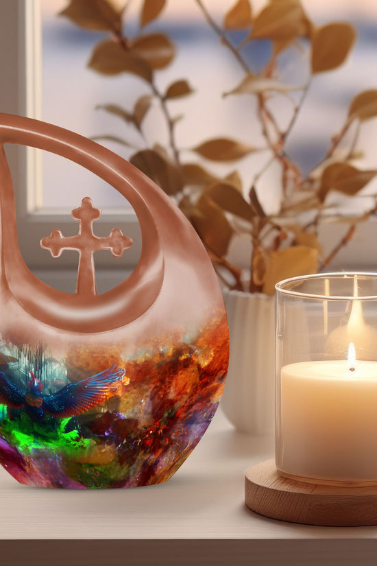 Puffin Bird Urns For Ashes - Urn With Keepsake Combo