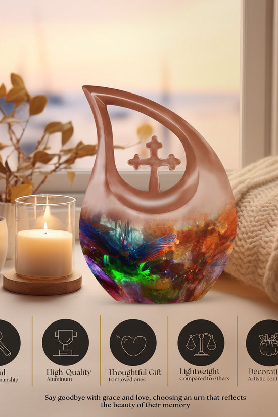 Puffin Bird Urns For Ashes - Urn With Keepsake Combo