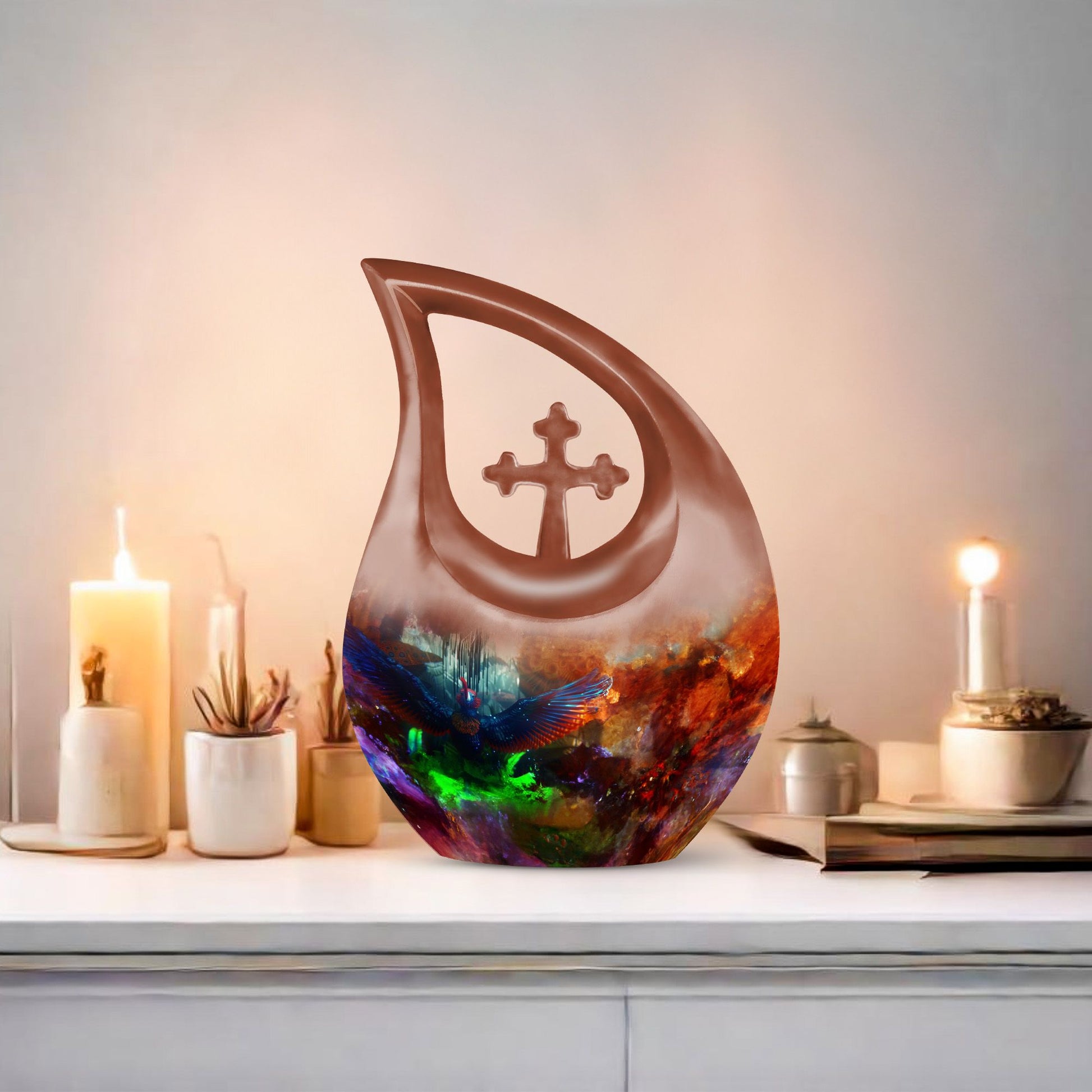 Puffin Bird Urns For Ashes - Urn With Keepsake Combo