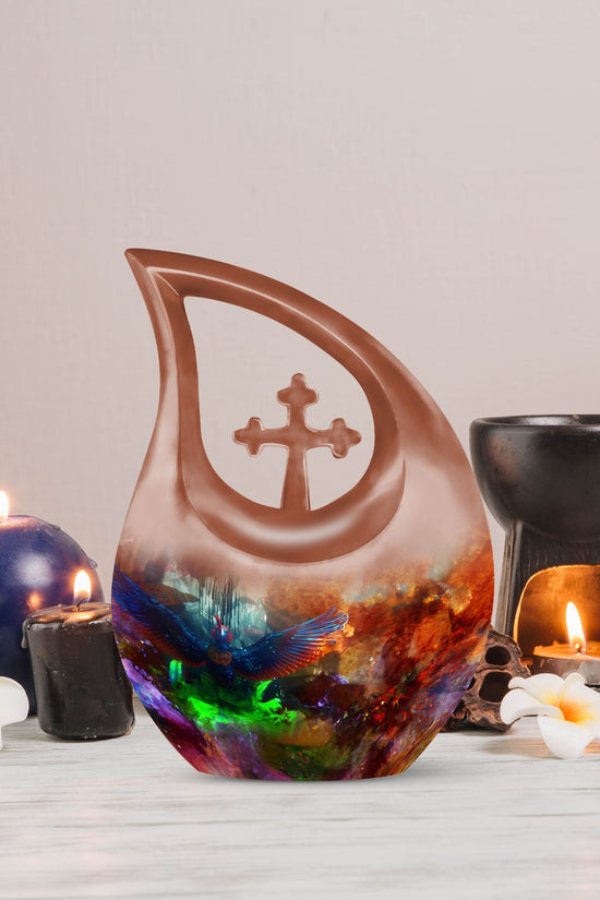 Puffin Bird Urns For Ashes - Urn With Keepsake Combo