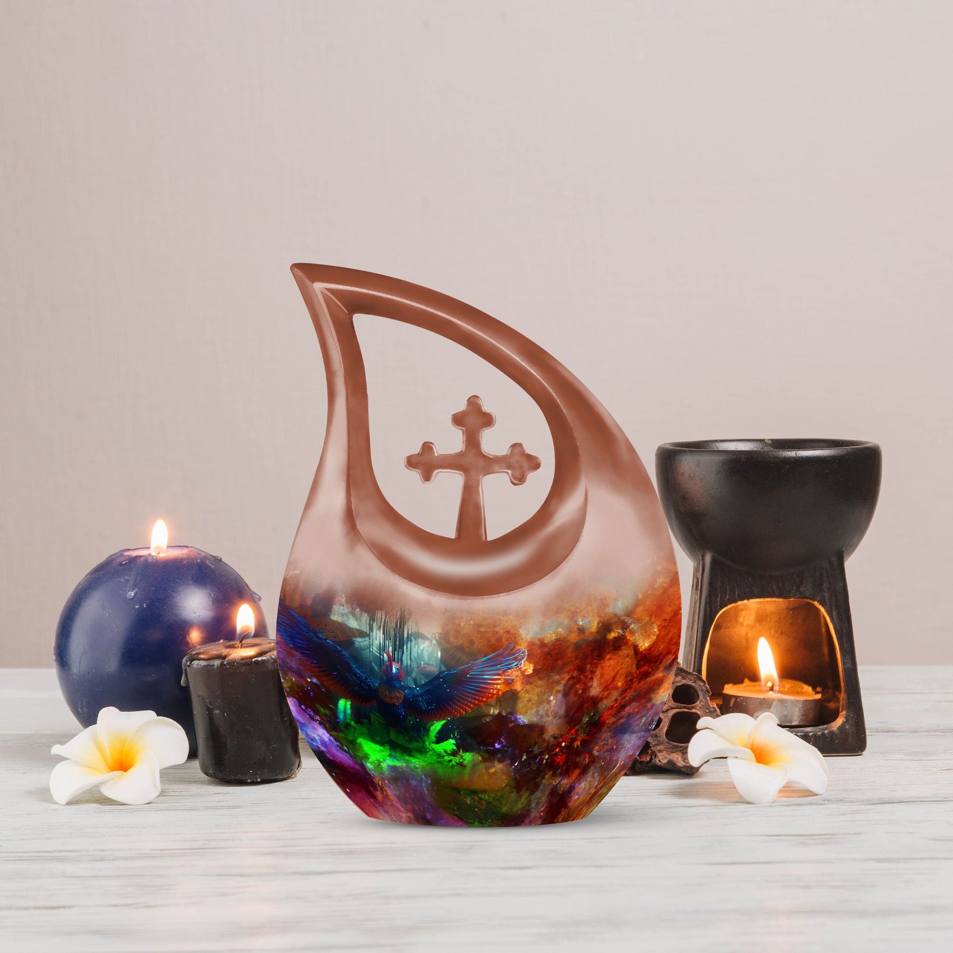 Puffin Bird Urns For Ashes - Urn With Keepsake Combo