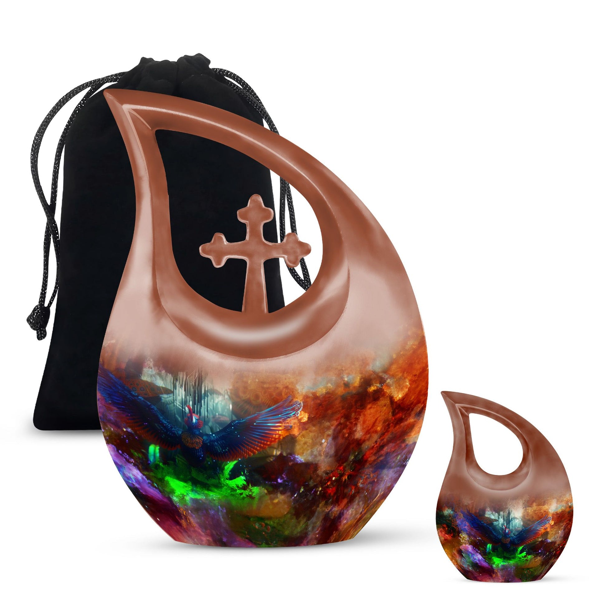 Puffin Bird Urns For Ashes - Urn With Keepsake Combo