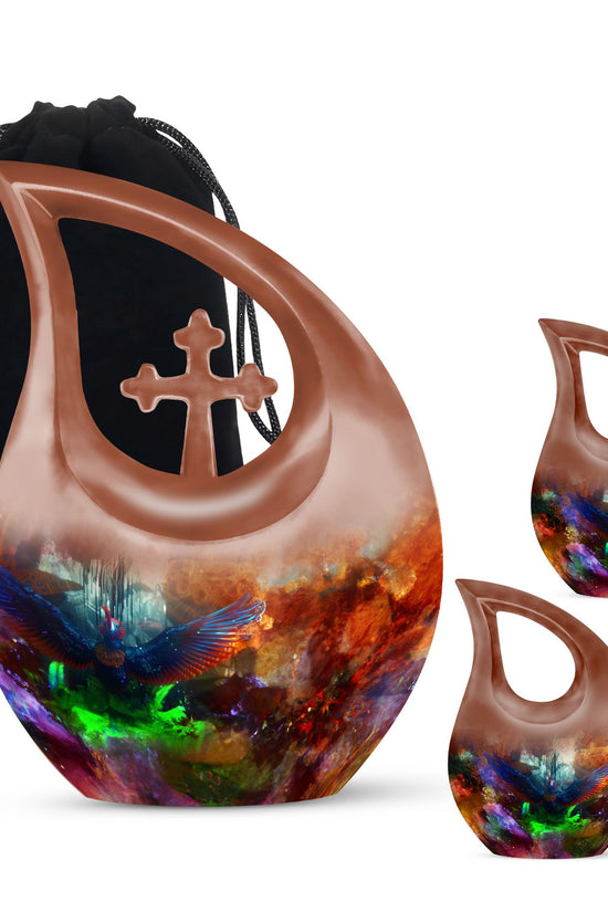 Puffin Bird Urns For Ashes - Urn With Keepsake Combo