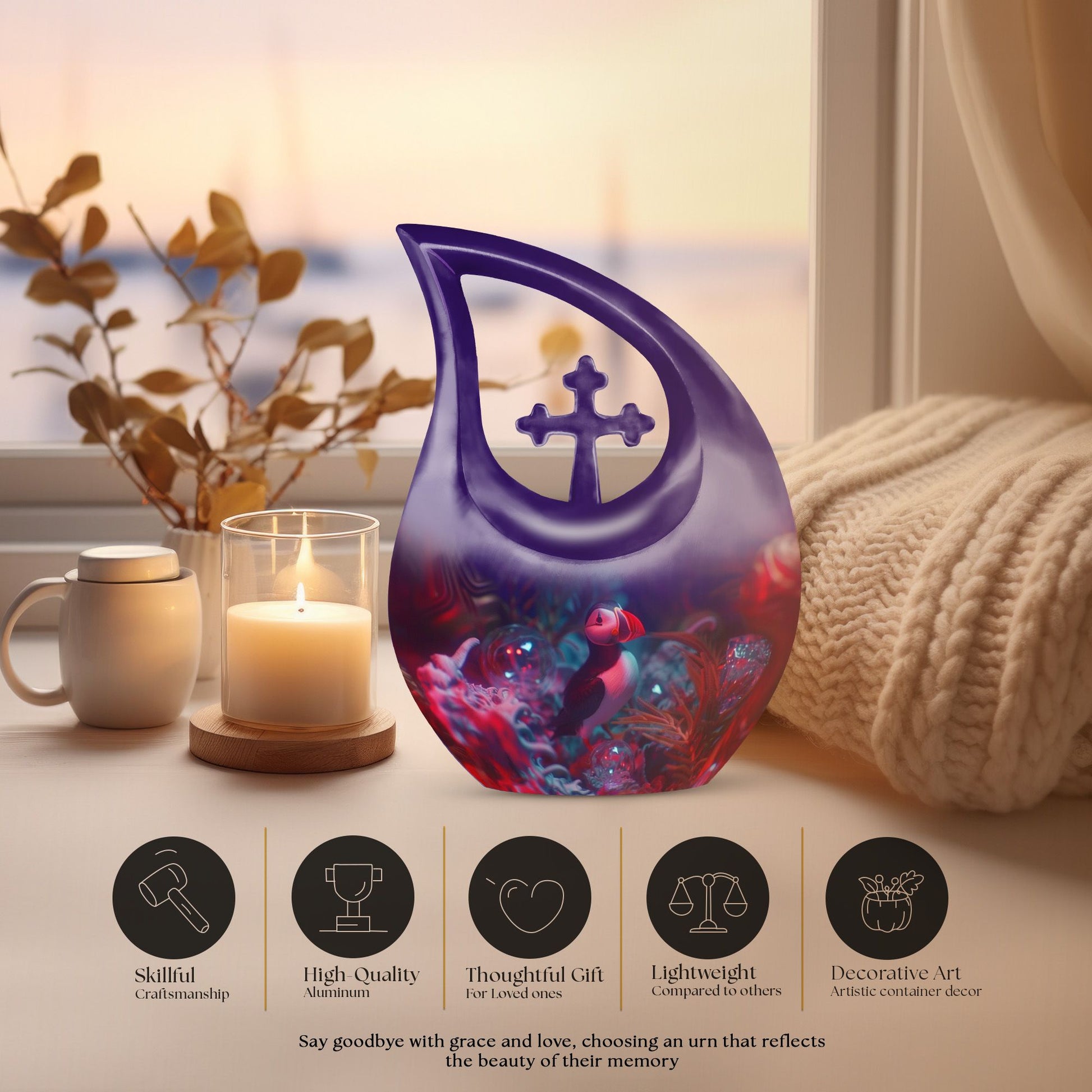 Puffin Bird Urns For Ashes - Ashes Memorial Keepsake