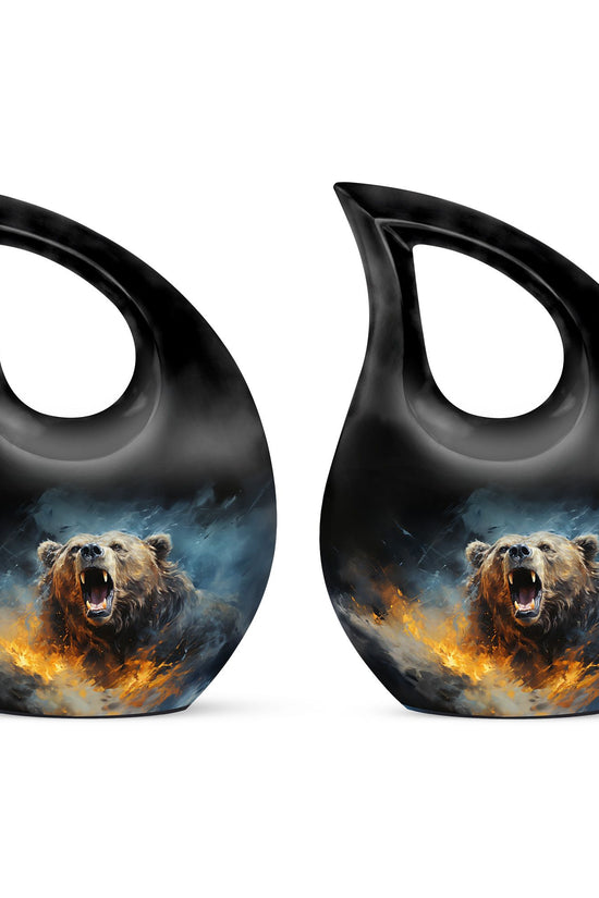 Grizzly Bear Urns For Ashes - Keepsake Urns For Human Ashes Adult