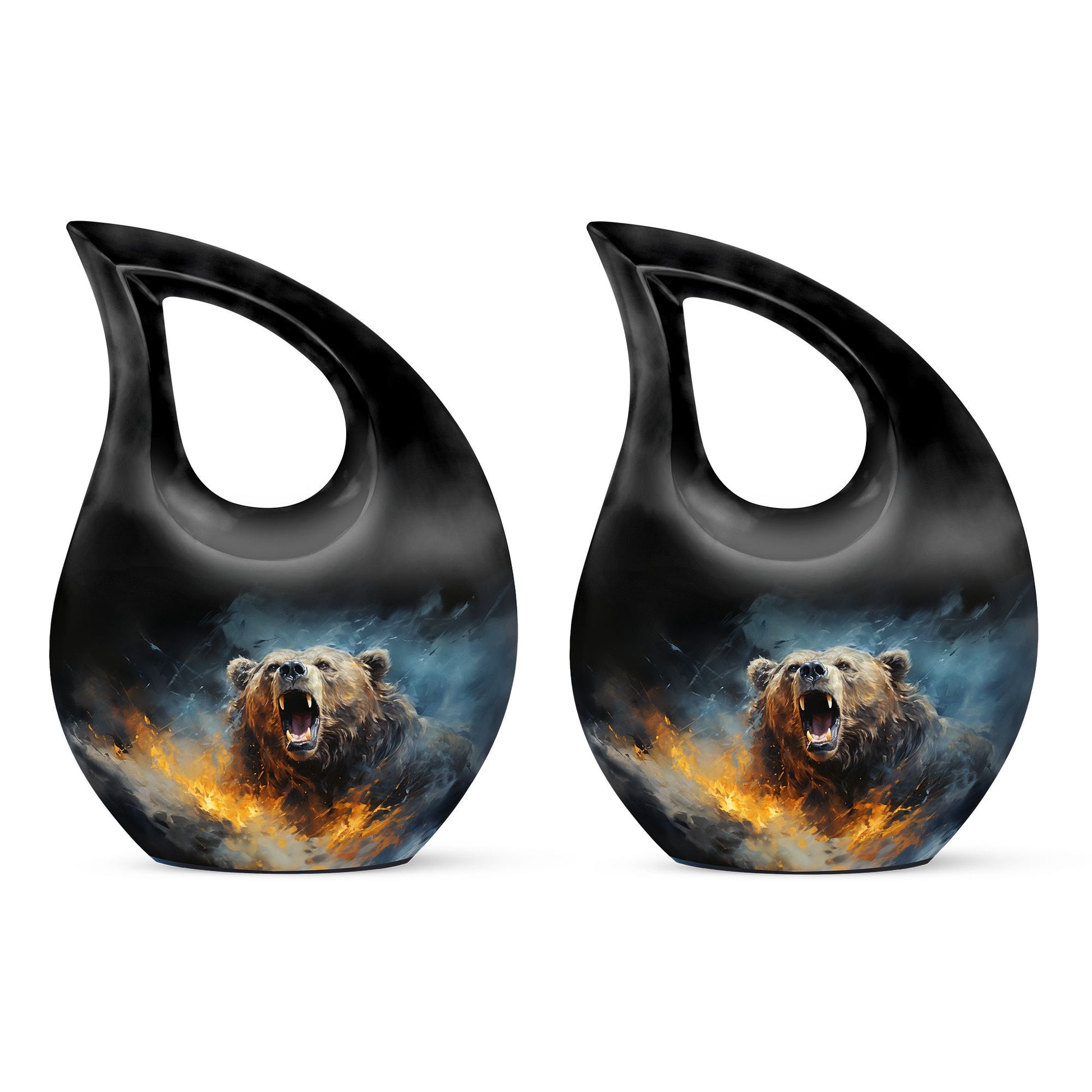Grizzly Bear Urns For Ashes - Keepsake Urns For Human Ashes Adult