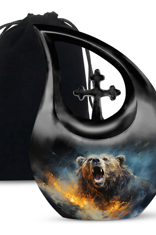 Grizzly Bear Urns For Ashes - Keepsake Urns For Human Ashes Adult