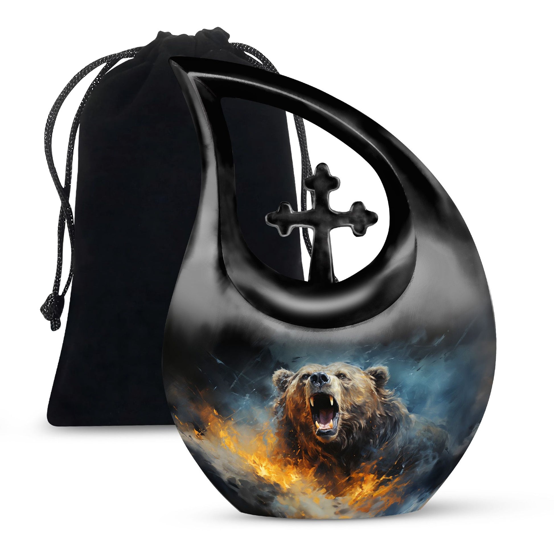 Grizzly Bear Urns For Ashes - Keepsake Urns For Human Ashes Adult