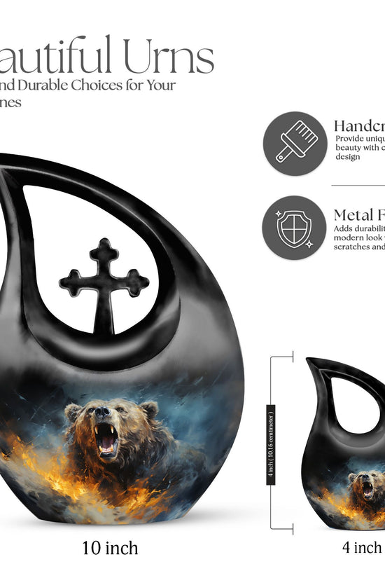 Grizzly Bear Urns For Ashes - Keepsake Urns For Human Ashes Adult