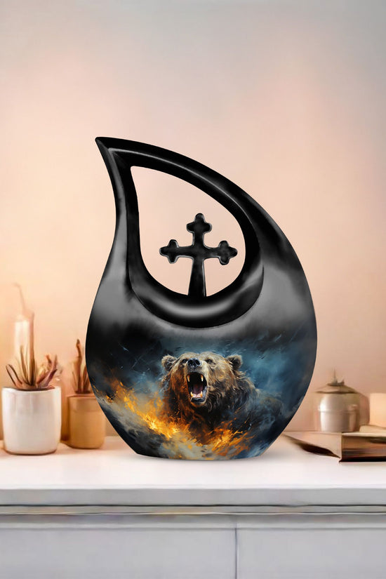 Grizzly Bear Urns For Ashes - Keepsake Urns For Human Ashes Adult