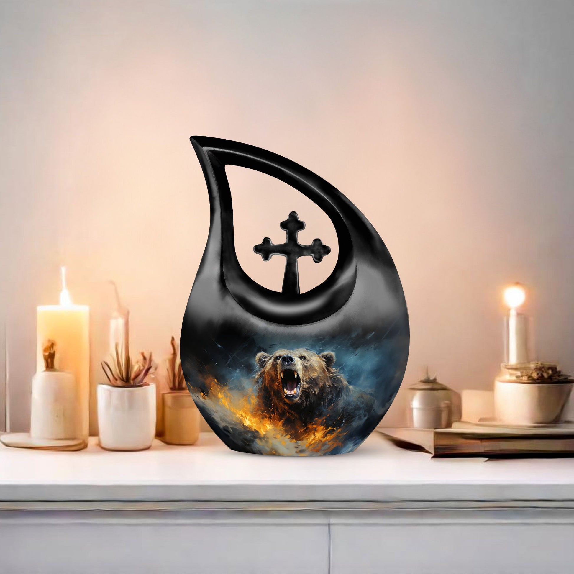 Grizzly Bear Urns For Ashes - Keepsake Urns For Human Ashes Adult