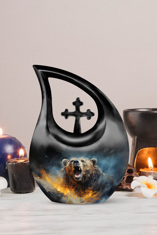 Grizzly Bear Urns For Ashes - Keepsake Urns For Human Ashes Adult