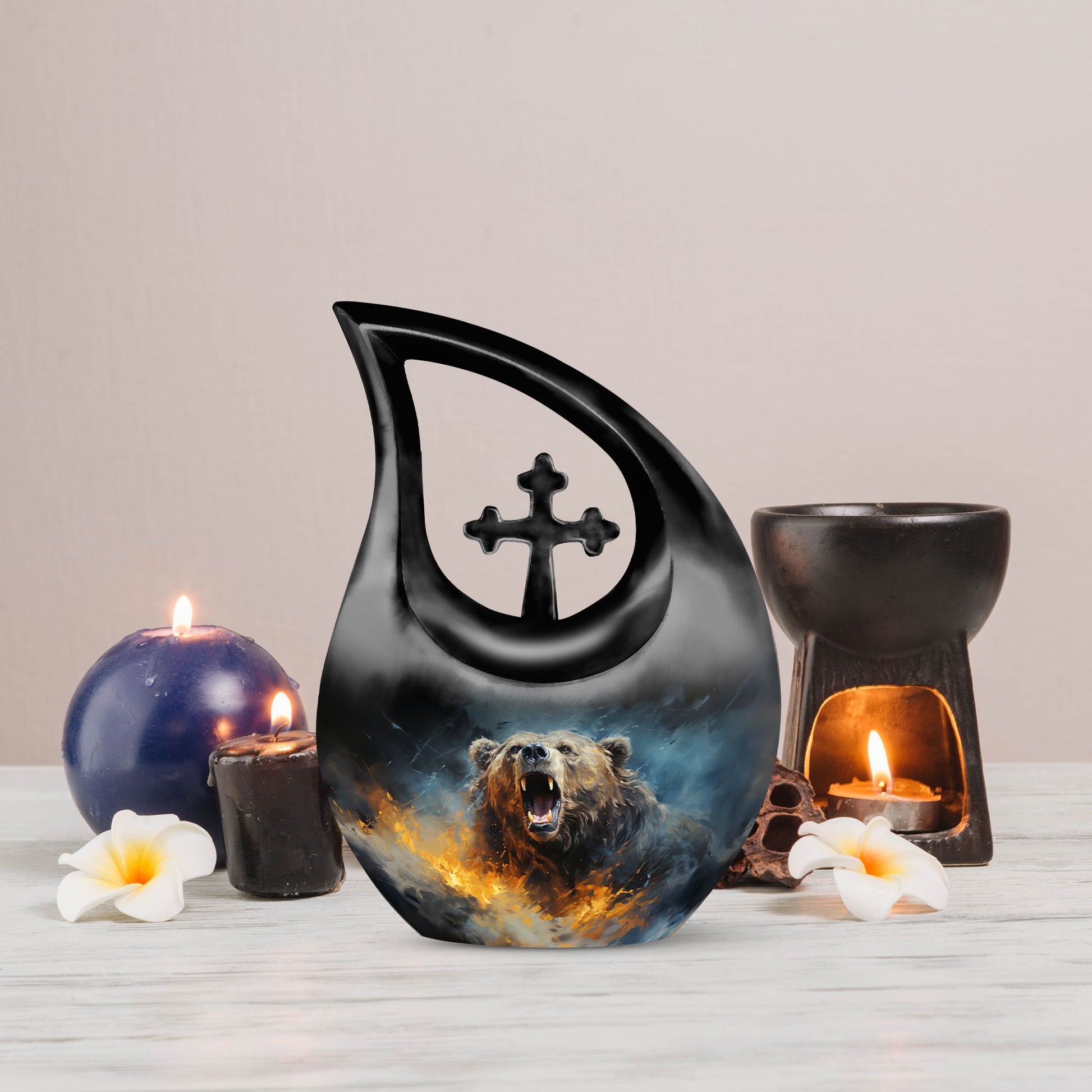 Grizzly Bear Urns For Ashes - Keepsake Urns For Human Ashes Adult