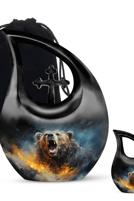 Grizzly Bear Urns For Ashes - Keepsake Urns For Human Ashes Adult