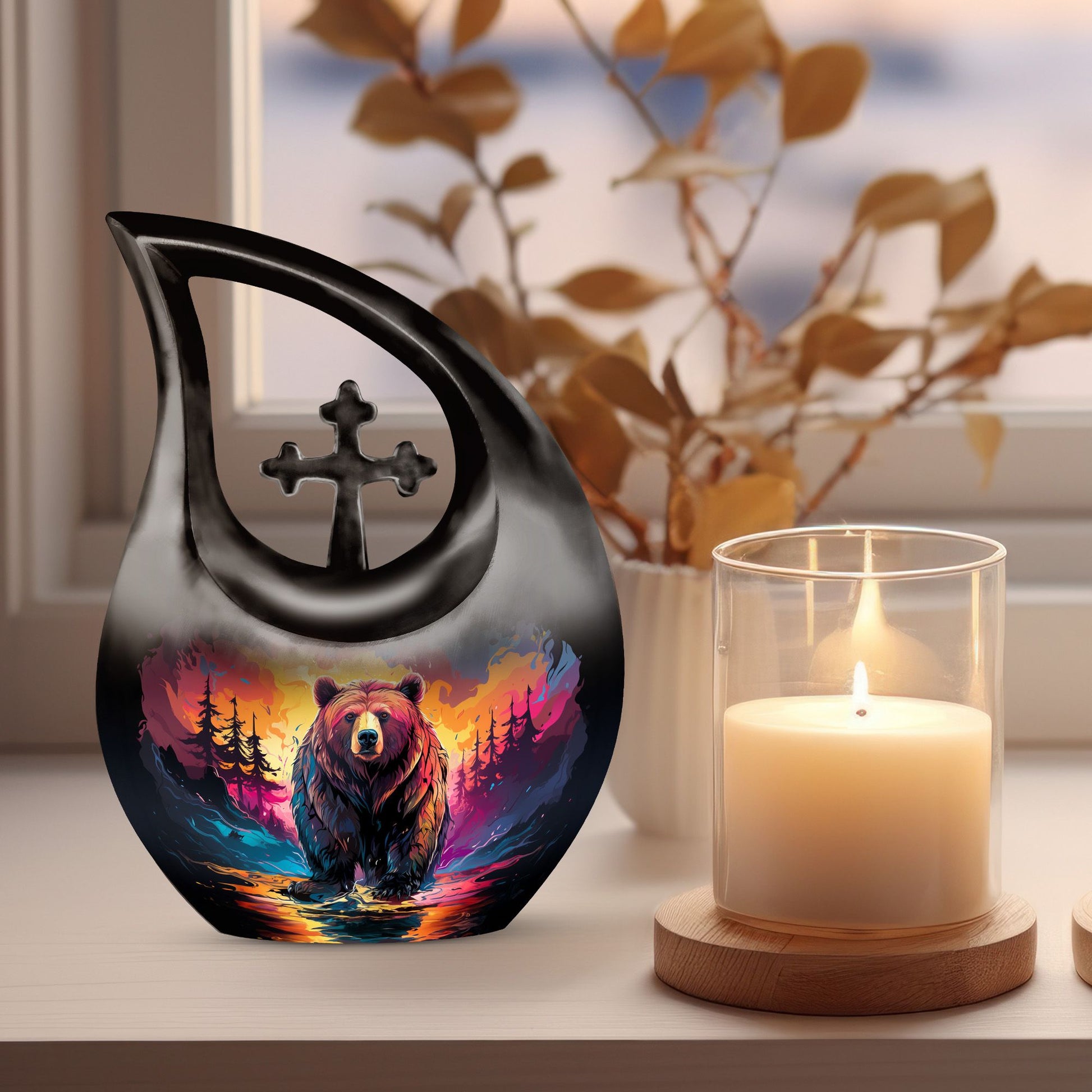 Grizzly Bear Urns For Ashes - Ash Urns For Humans Keepsake