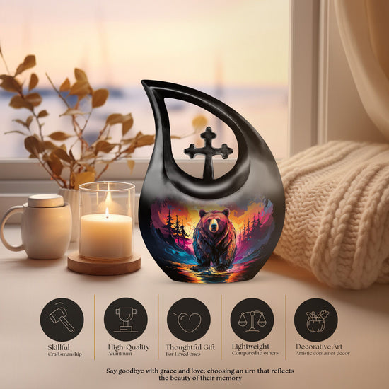 Grizzly Bear Urns For Ashes - Ash Urns For Humans Keepsake