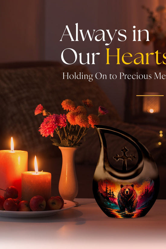 Grizzly Bear Urns For Ashes - Ash Urns For Humans Keepsake