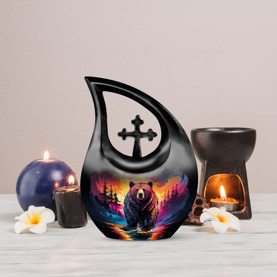 Grizzly Bear Urns For Ashes - Ash Urns For Humans Keepsake