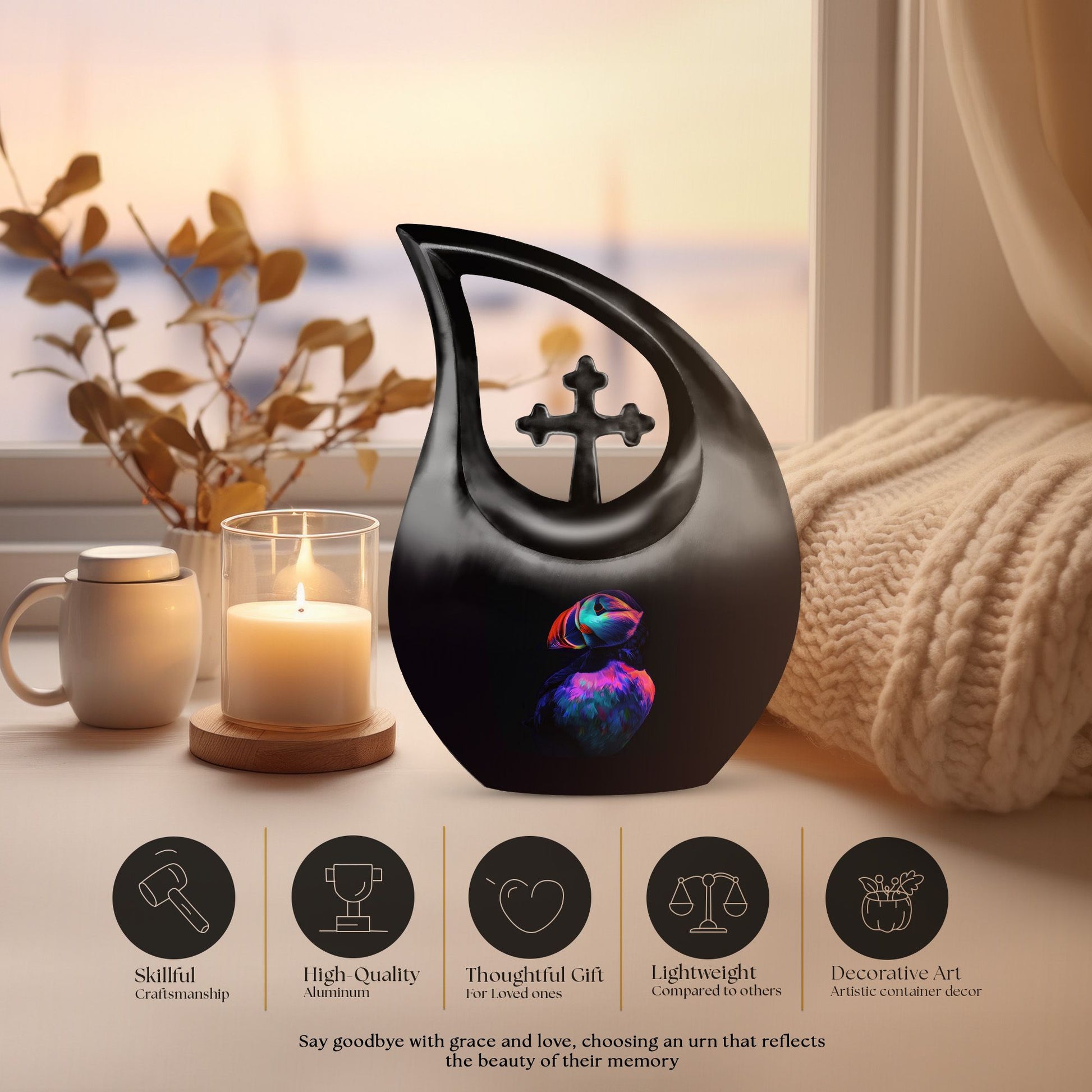 Puffin Bird Urns For Ashes - Urns For Ashes Keepsake
