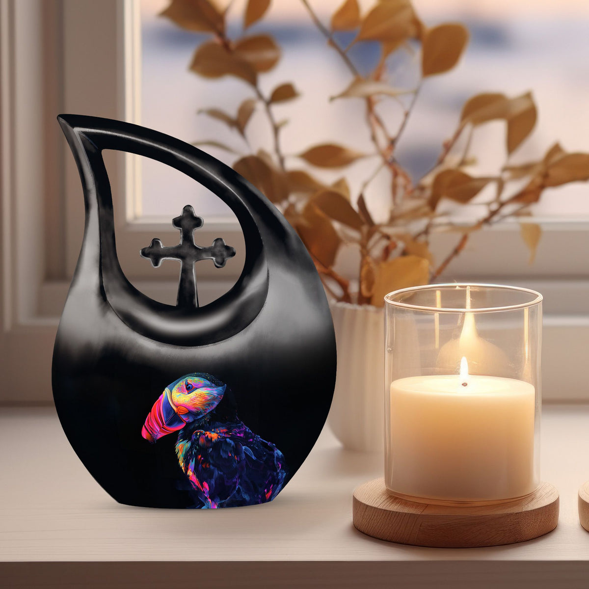 Puffin Bird Urns For Ashes - Human Ash Keepsake