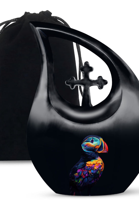 Puffin Bird Urns For Ashes - Keepsake Urn Set